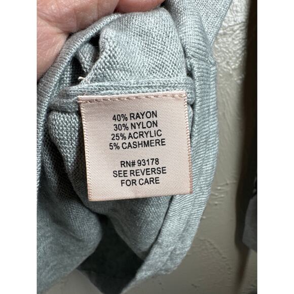 Philosophy Skulls On Cashmere Blend Sweater V Neck Long Sleeve Womens Size Small - Picture 3 of 5